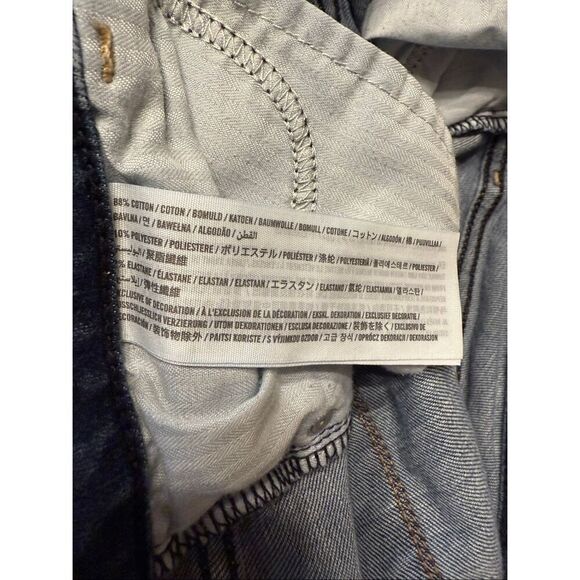 Abercrombie & Fitch Ankle Jeans Harper 4S 27 Distressed Medium Dark Wash Raw Hem - Picture 5 of 8